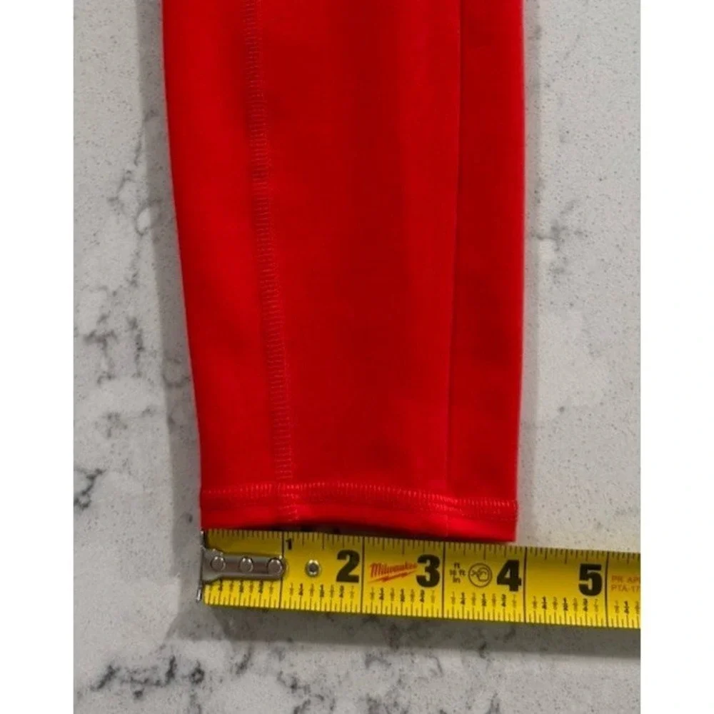 ALO Yoga‎ 7/8 High Waist Checkpoint Leggings Womens XS Red Stretch Drawstring